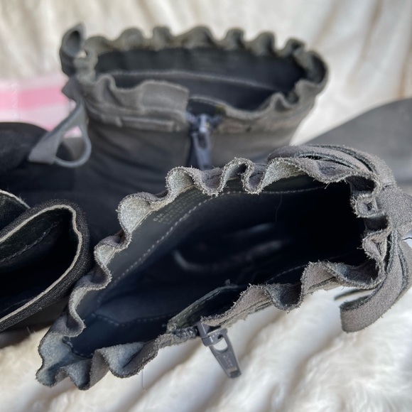 Suede High Heeled Booties - Picture 7 of 9